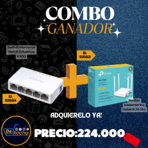 combo router+switch 5 puertos